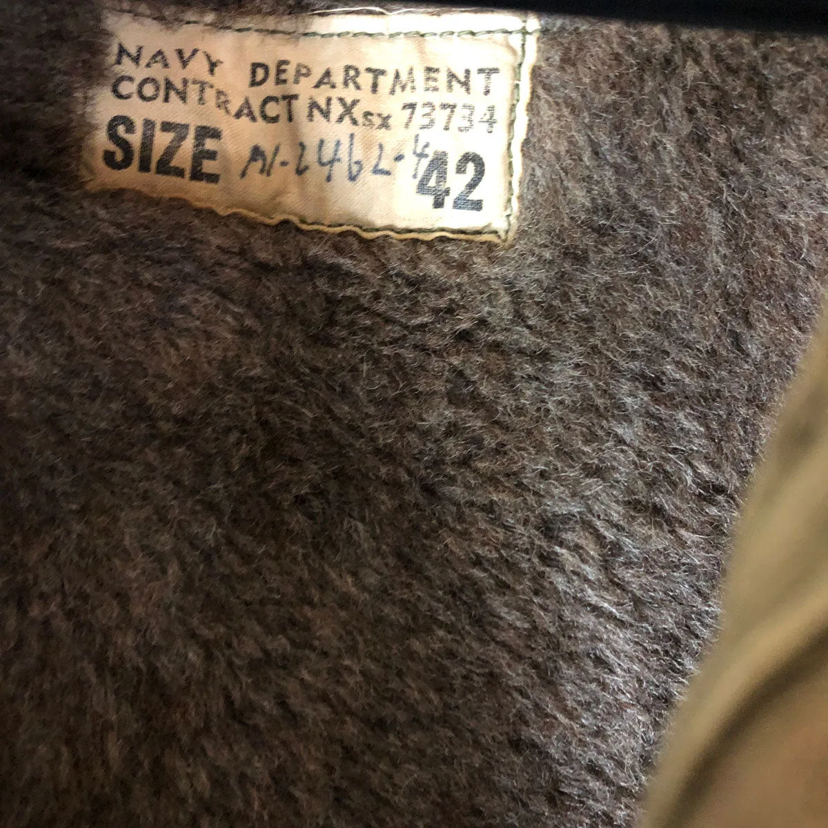 1940s US Navy Alpaca N-1 Deck Jacket USN