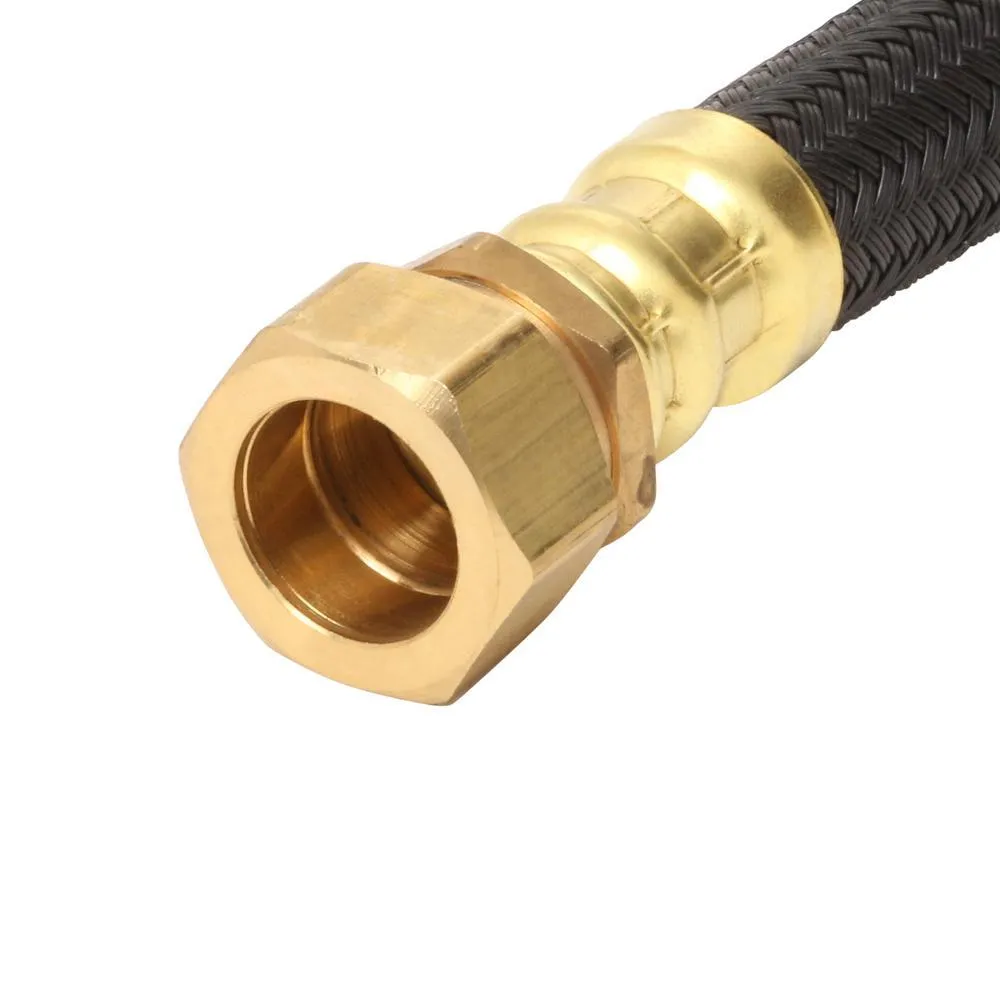 3/4 in. FIP x 7/8 in. O.D. Compression x 24 in. Polymer Braided Water Heater Connector (0.57 in. I.D.)