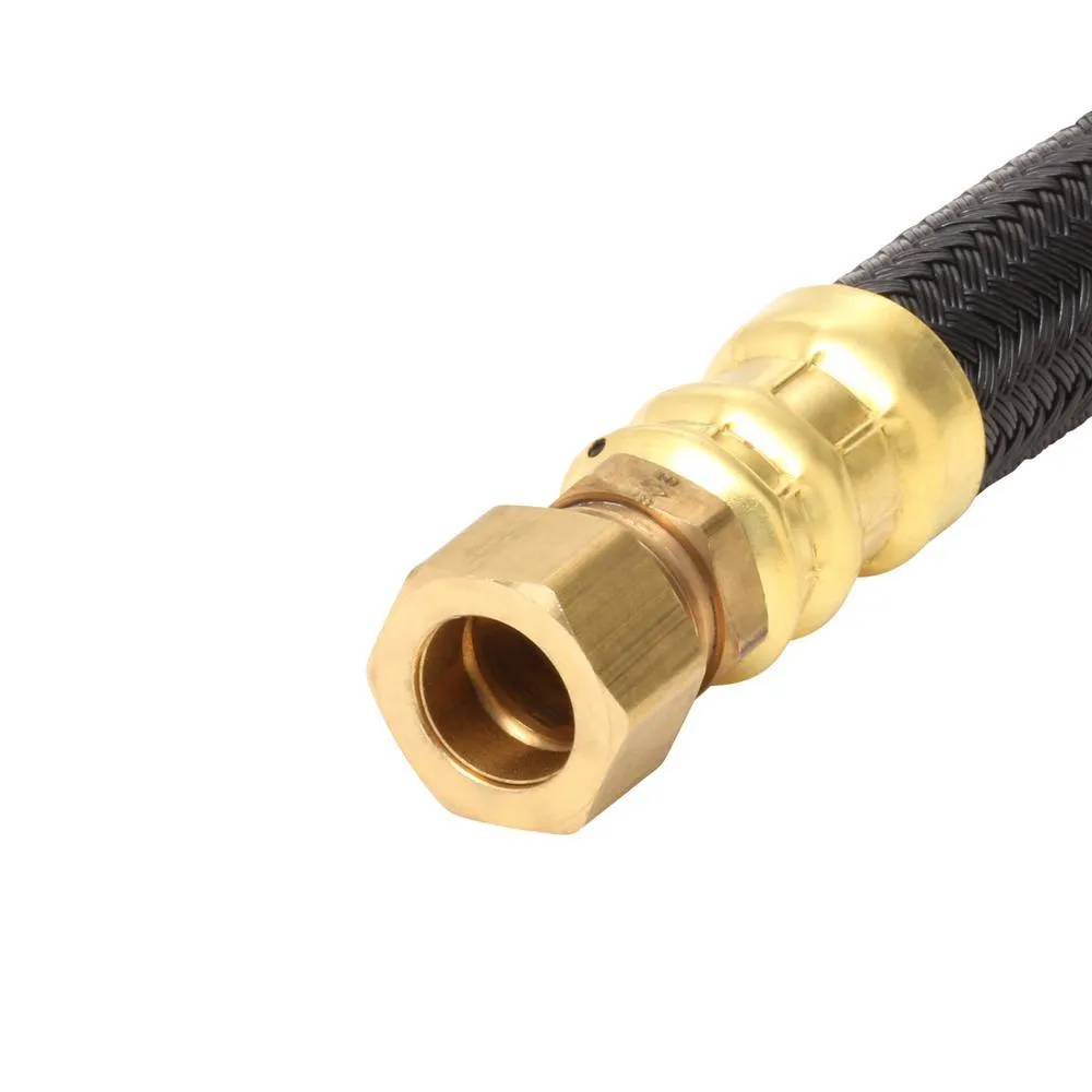 3/4 in. MIP x 5/8 in. O.D. Compression x 18 in. Polymer Braided Water Heater Connector (0.57 in. I.D.)