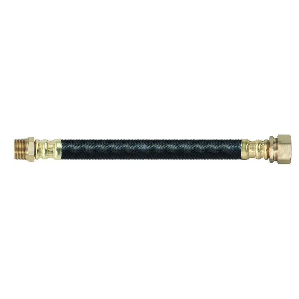 3/4 in. MIP x 5/8 in. O.D. Compression x 18 in. Polymer Braided Water Heater Connector (0.57 in. I.D.)