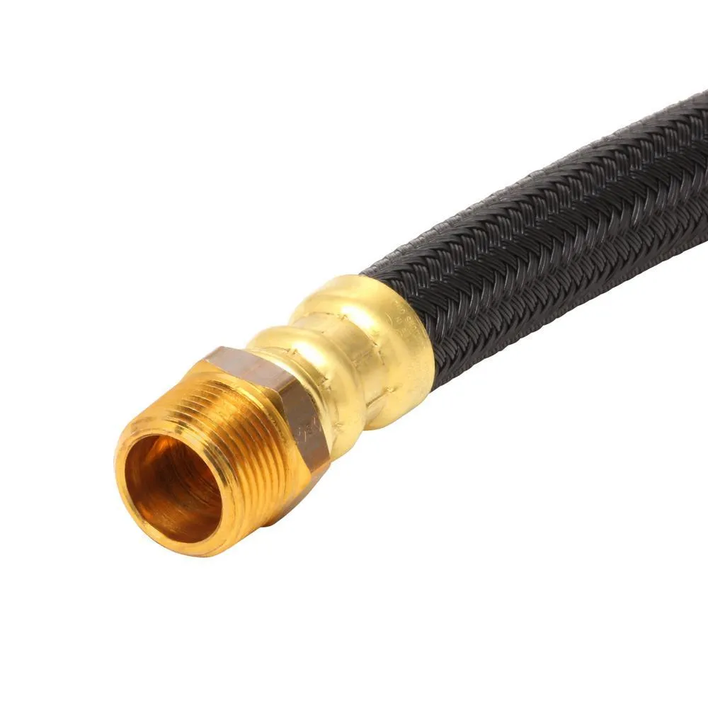 3/4 in. MIP x 5/8 in. O.D. Compression x 18 in. Polymer Braided Water Heater Connector (0.57 in. I.D.)