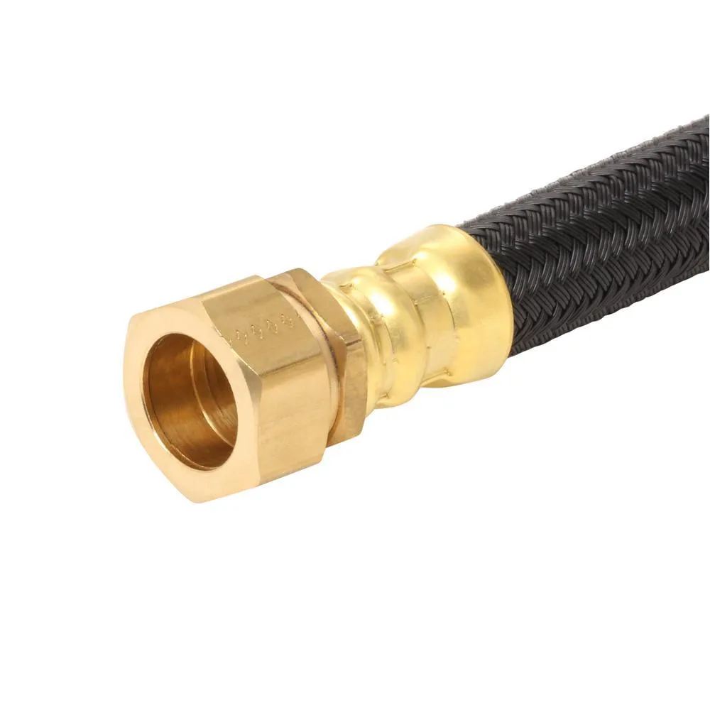 3/4 in. MIP x 7/8 in. O.D. Compression x 18 in. Polymer Braided Water Heater Connector (0.57 in. I.D.)