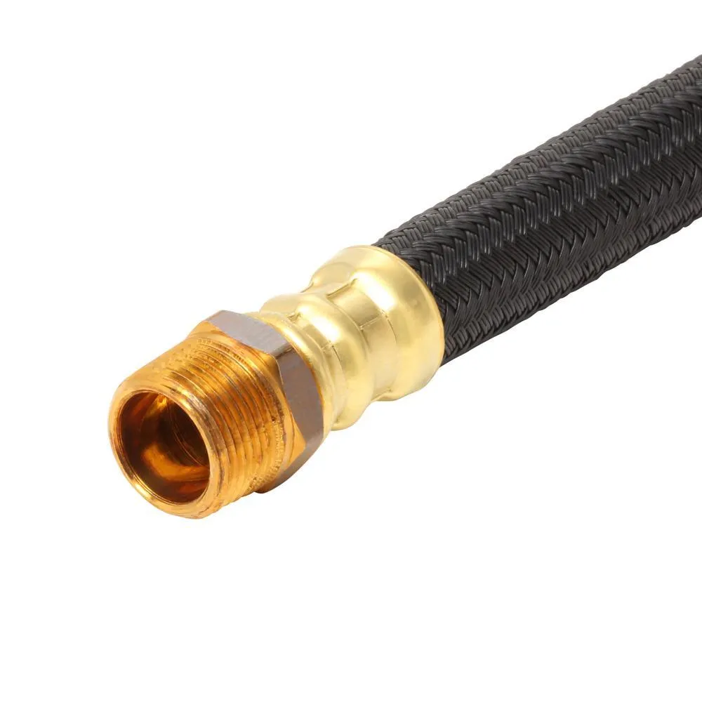 3/4 in. MIP x 7/8 in. O.D. Compression x 18 in. Polymer Braided Water Heater Connector (0.57 in. I.D.)
