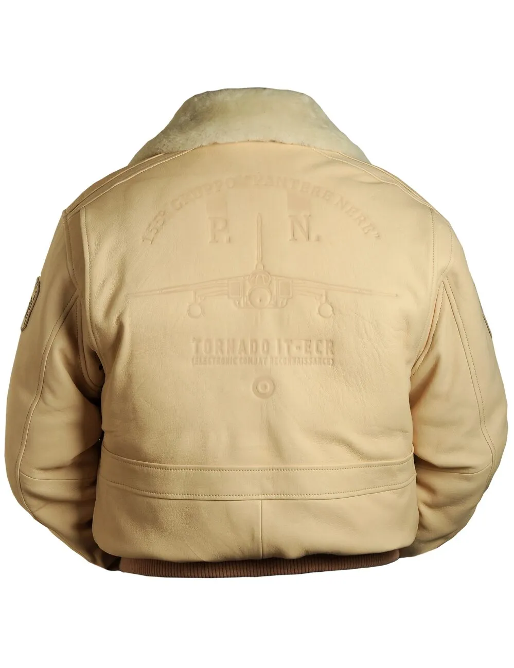 A-2 Tornado Flight Leather Jacket beige Art. 306