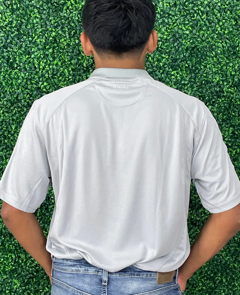 AC SS Polo in Silver Lining by Ariat