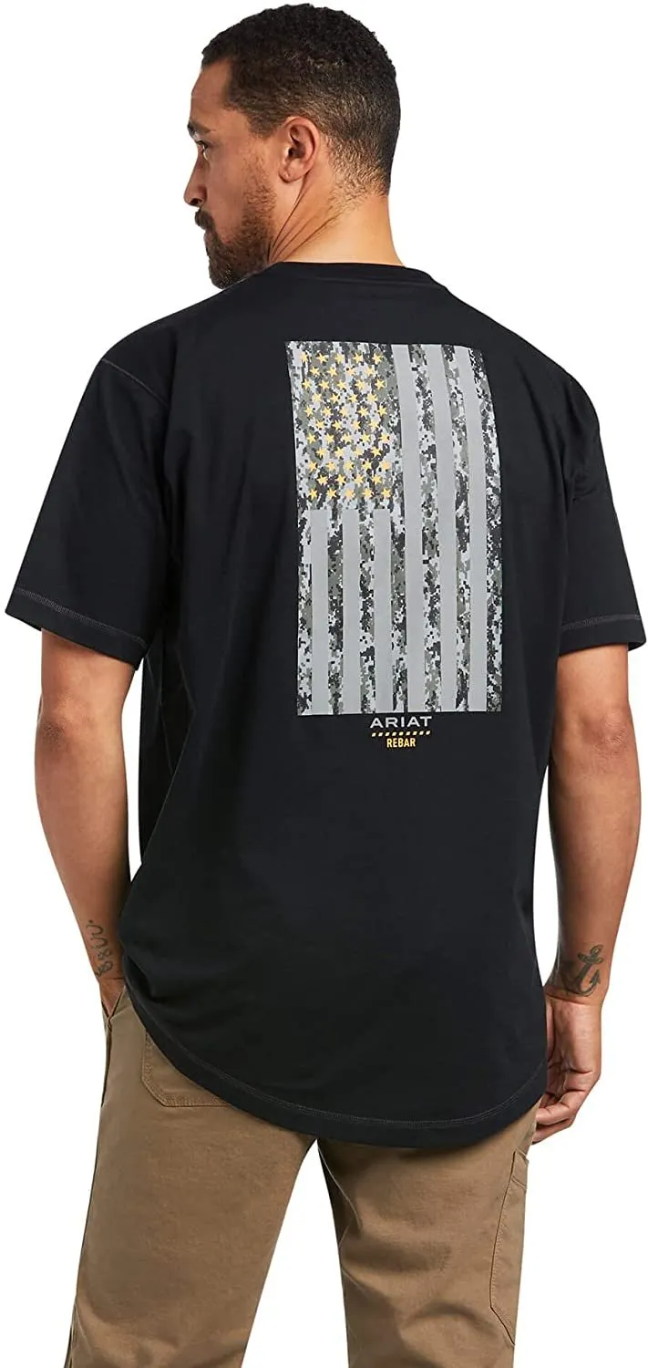 Ariat Men's Rebar Workman Reflective Flag T-Shirt