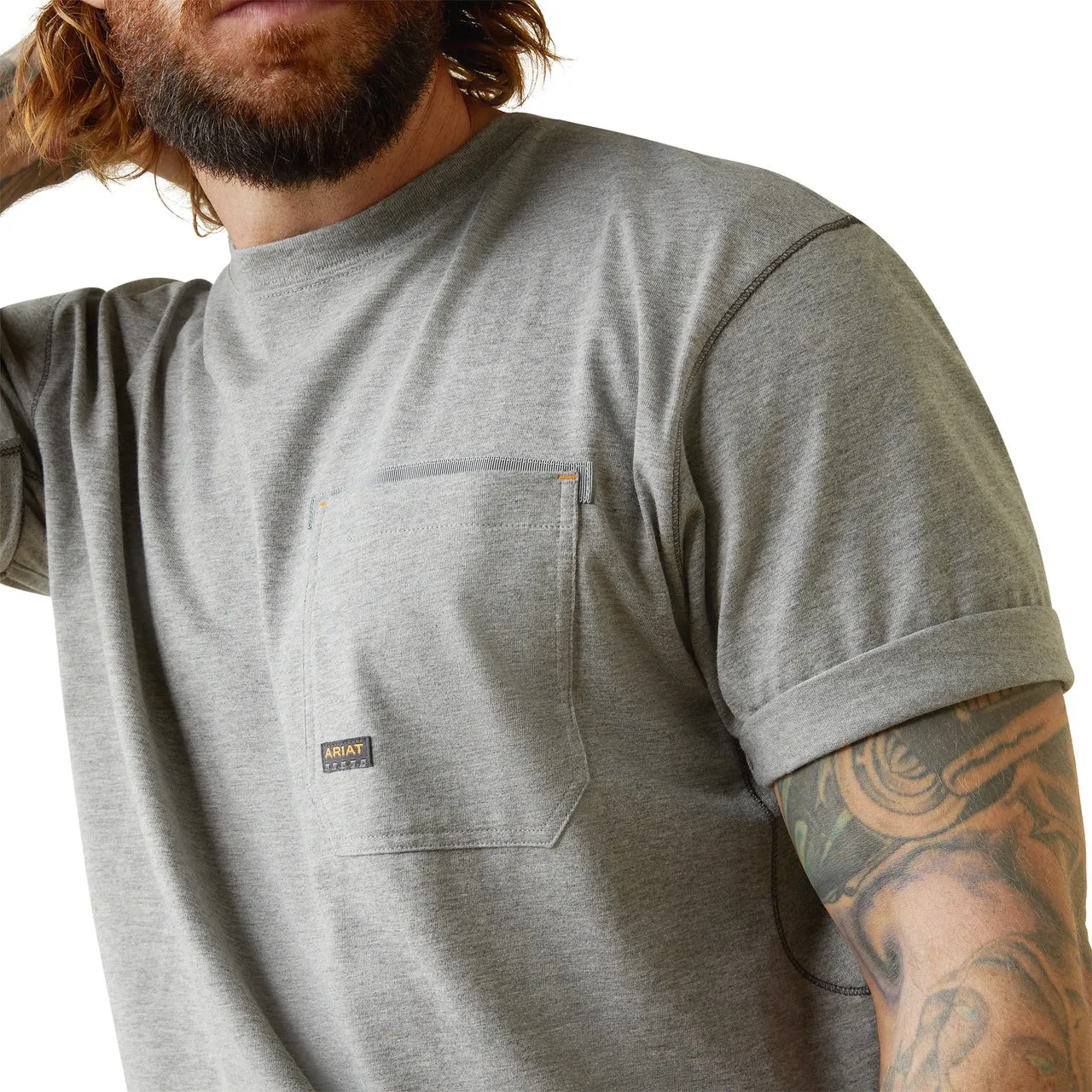 Ariat Men's Rebar Workman Reflective Flag T-Shirt