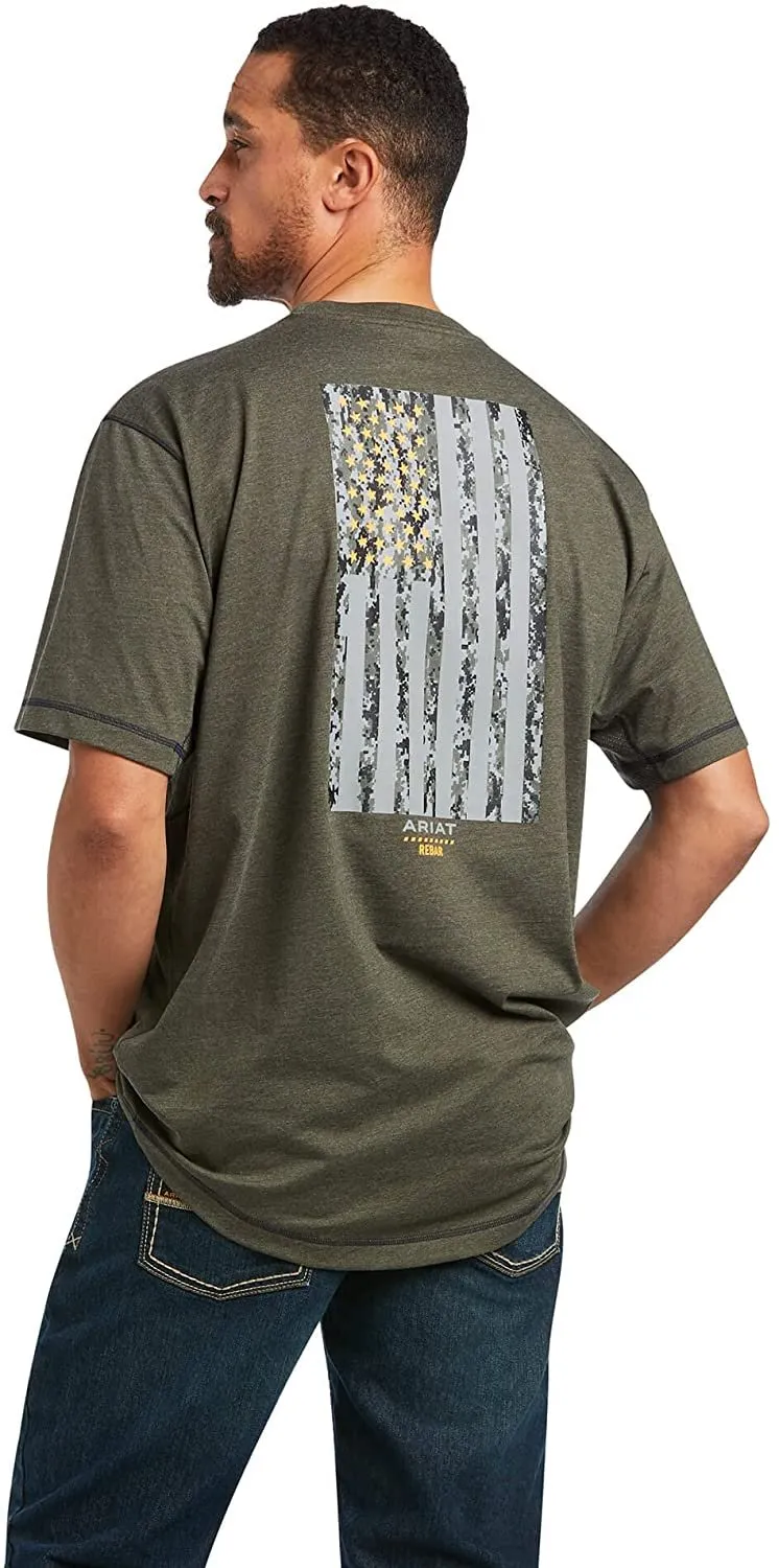 Ariat Men's Rebar Workman Reflective Flag T-Shirt