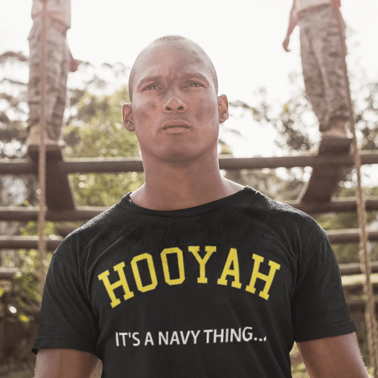 Armed Services T-shirt Hooyah It's A Navy Thing 100% Cotton Unisex Crew Neck Top