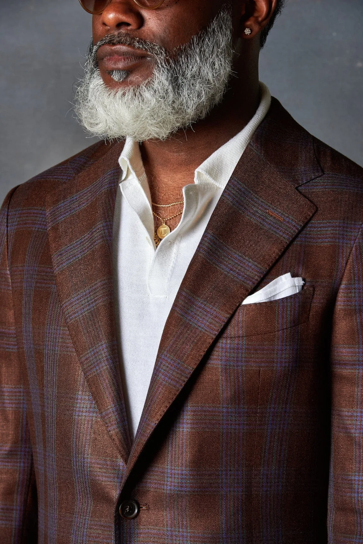 Bamboo Windowpane Jacket
