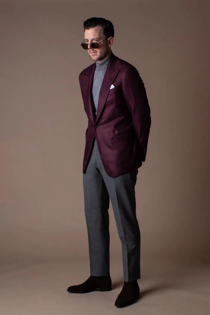 Bamboo Windowpane Jacket