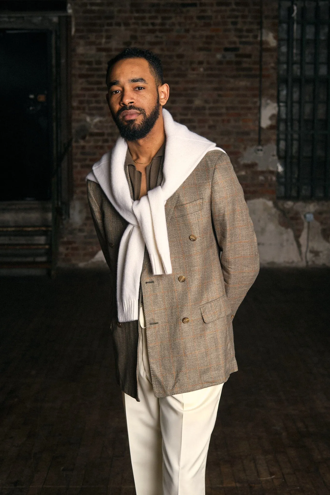 Bamboo Windowpane Jacket