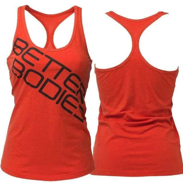 Better Bodies Printed T-Back - Tomato Red