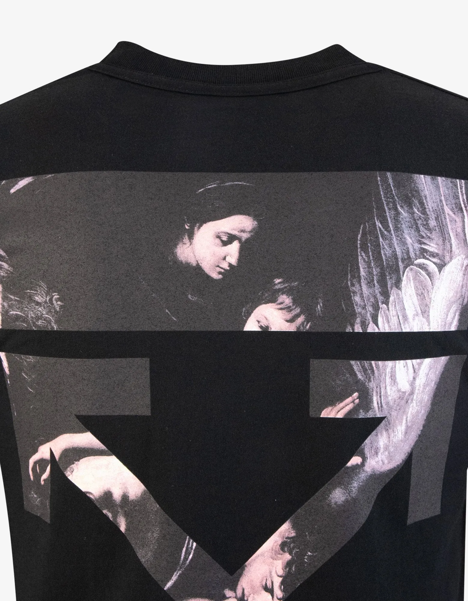 Black Caravaggio Arrows Print T-Shirt
