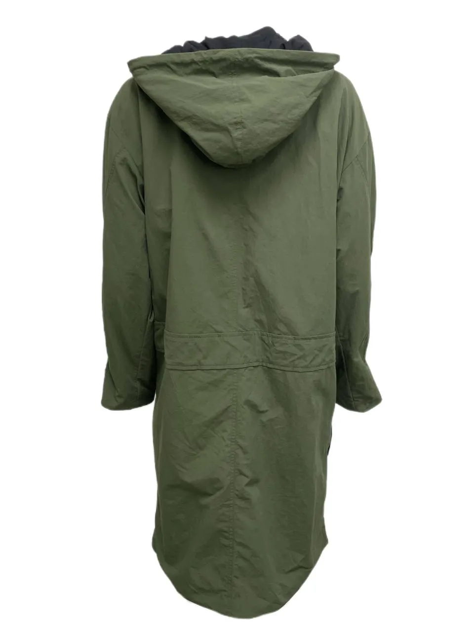 BLK DNM Women's Dark Military Green Hoodied Parka 1 Size S NWT