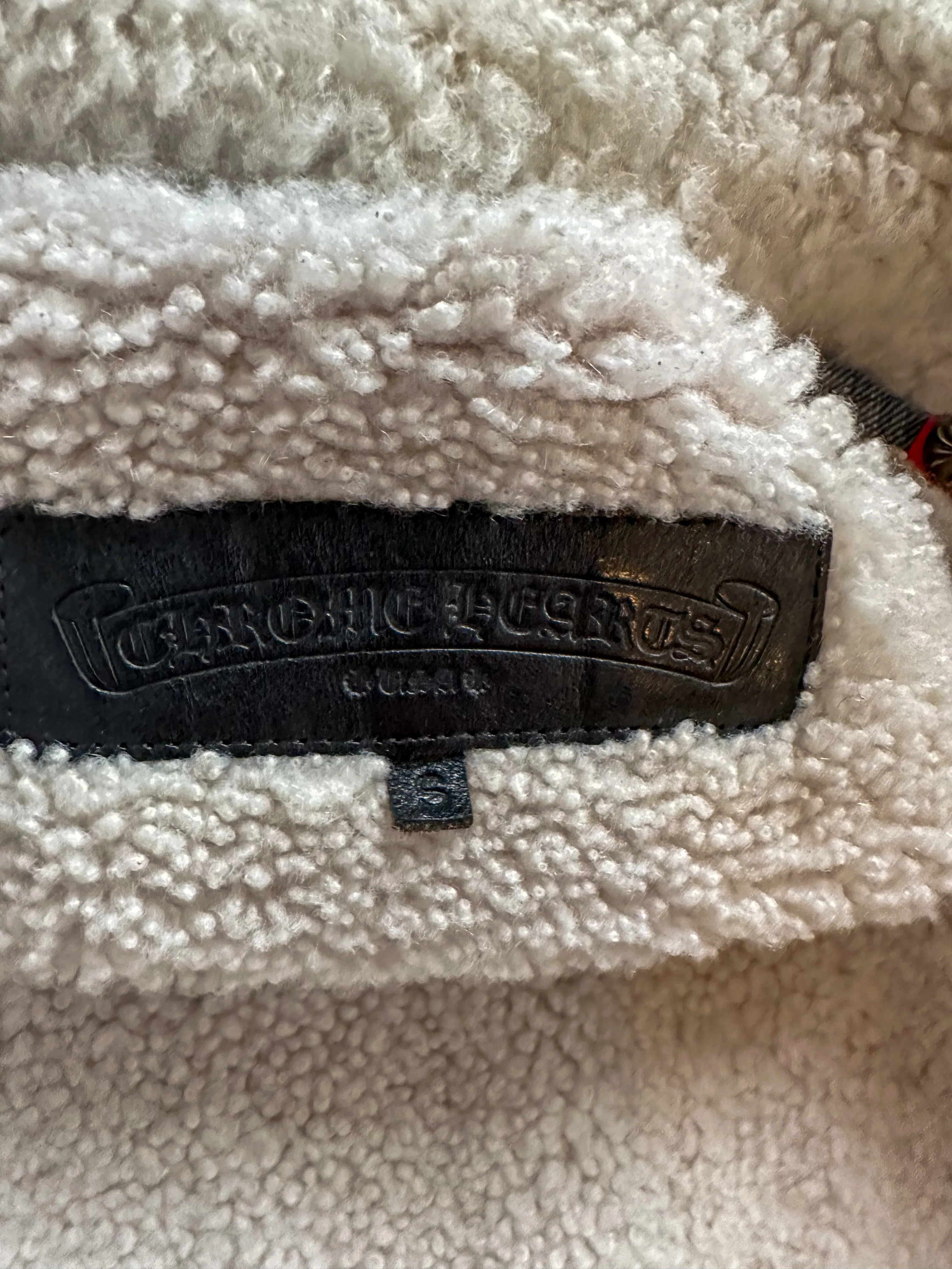 Chrome Hearts Blue Removeable Shearling Denim Jacket