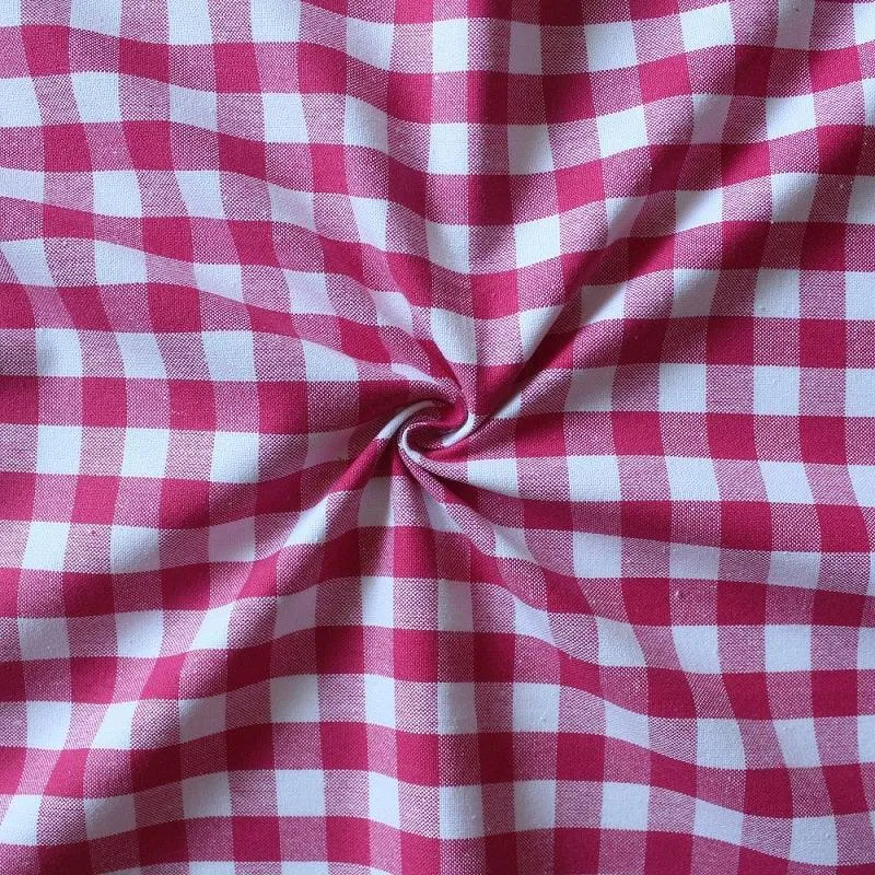 Cotton Gingham Check Pink Oven Gloves Pack Of 2