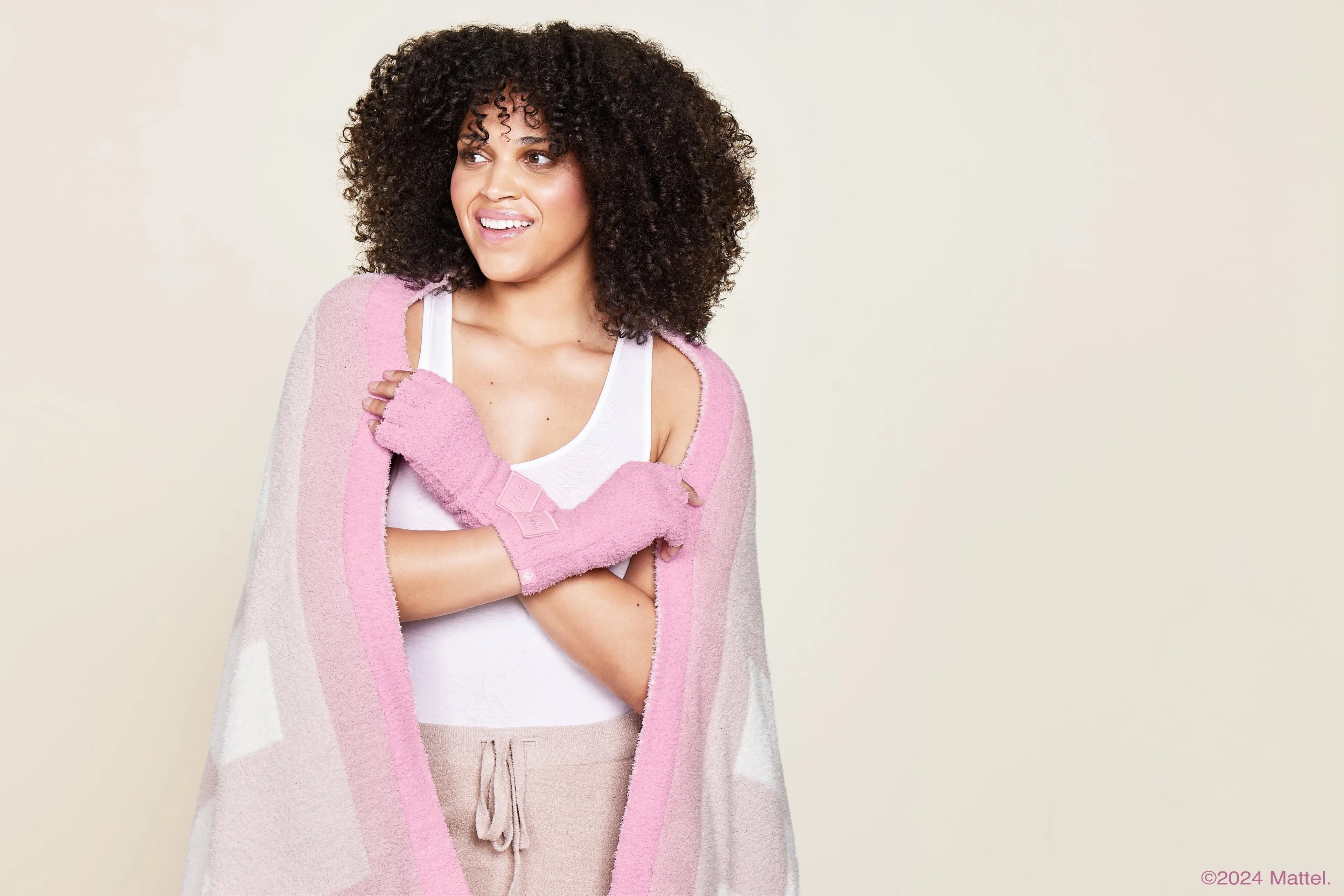 CozyChic® Barbie™ Fingerless Gloves
