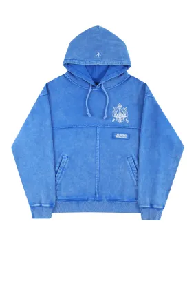 Cropped Blue Cairo Hoodie