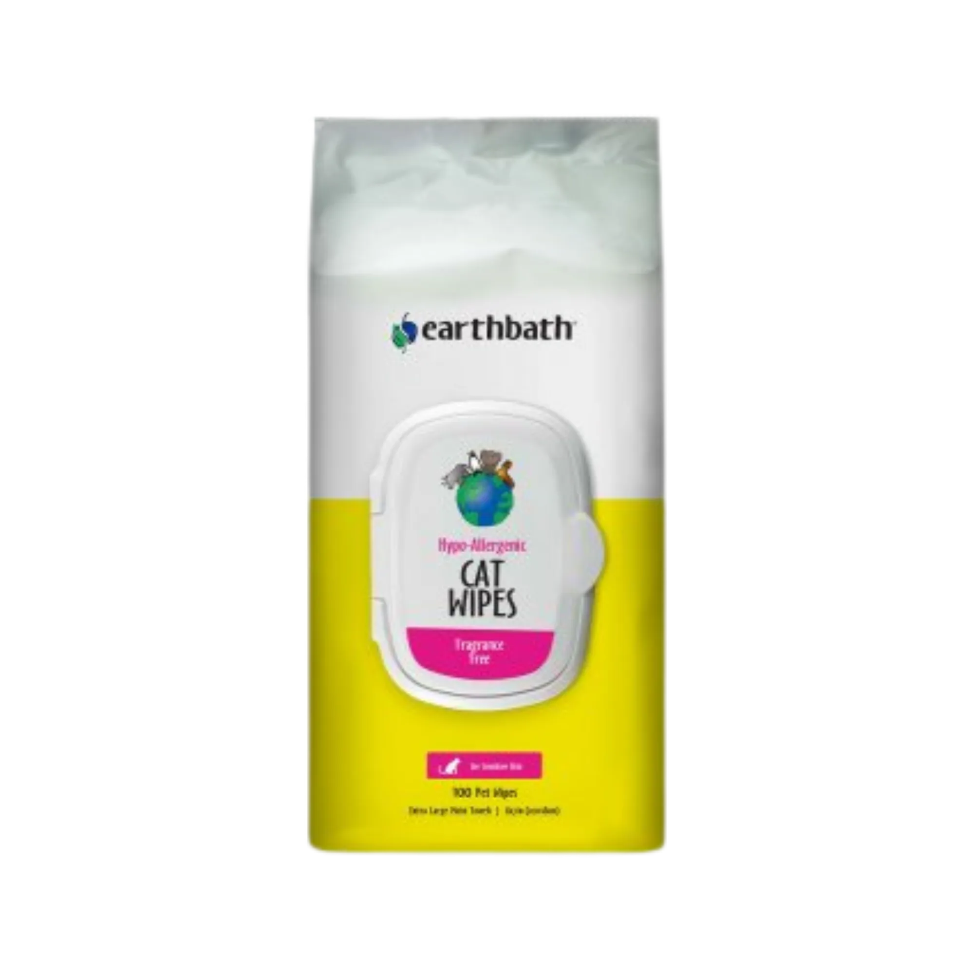 Earthbath  Grooming Wipes, Hypo-Allergenic for Cats, 100 count
