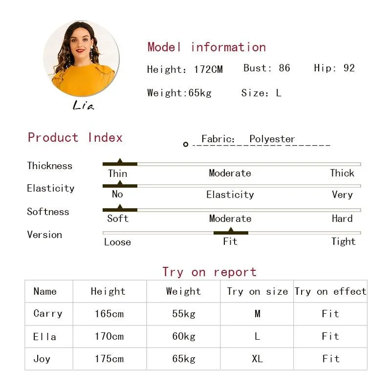 FashionSierra - Summer Midi Dress Women Yellow Ruffled Hem Draped Back Buckle O-neck Mesh Lantern Half Sleeve Loose Casual Elegant Robe