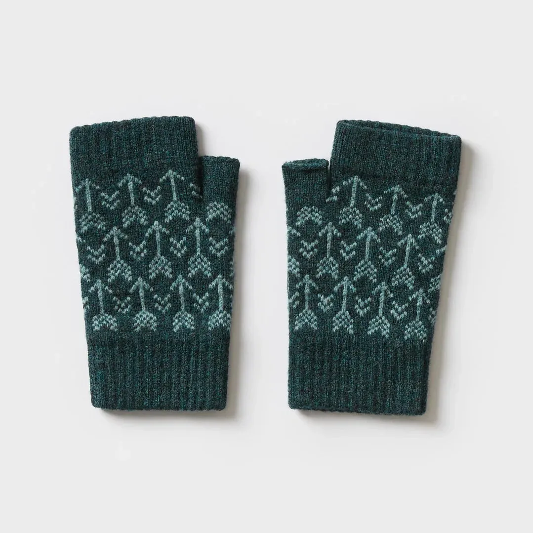 Fingerless Mitten | Arrow Pattern | Various Colourways by Hilary Grant