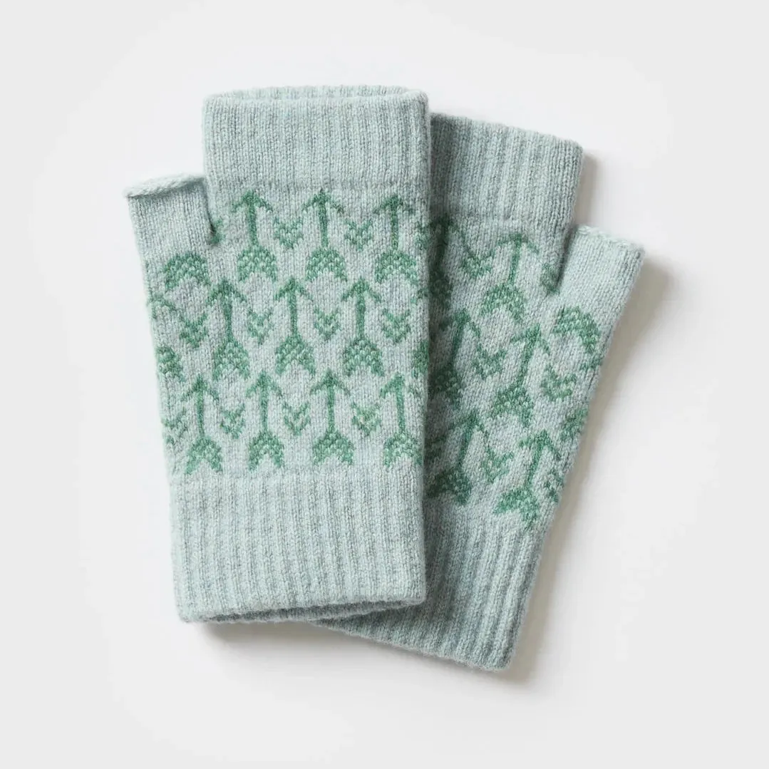 Fingerless Mitten | Arrow Pattern | Various Colourways by Hilary Grant