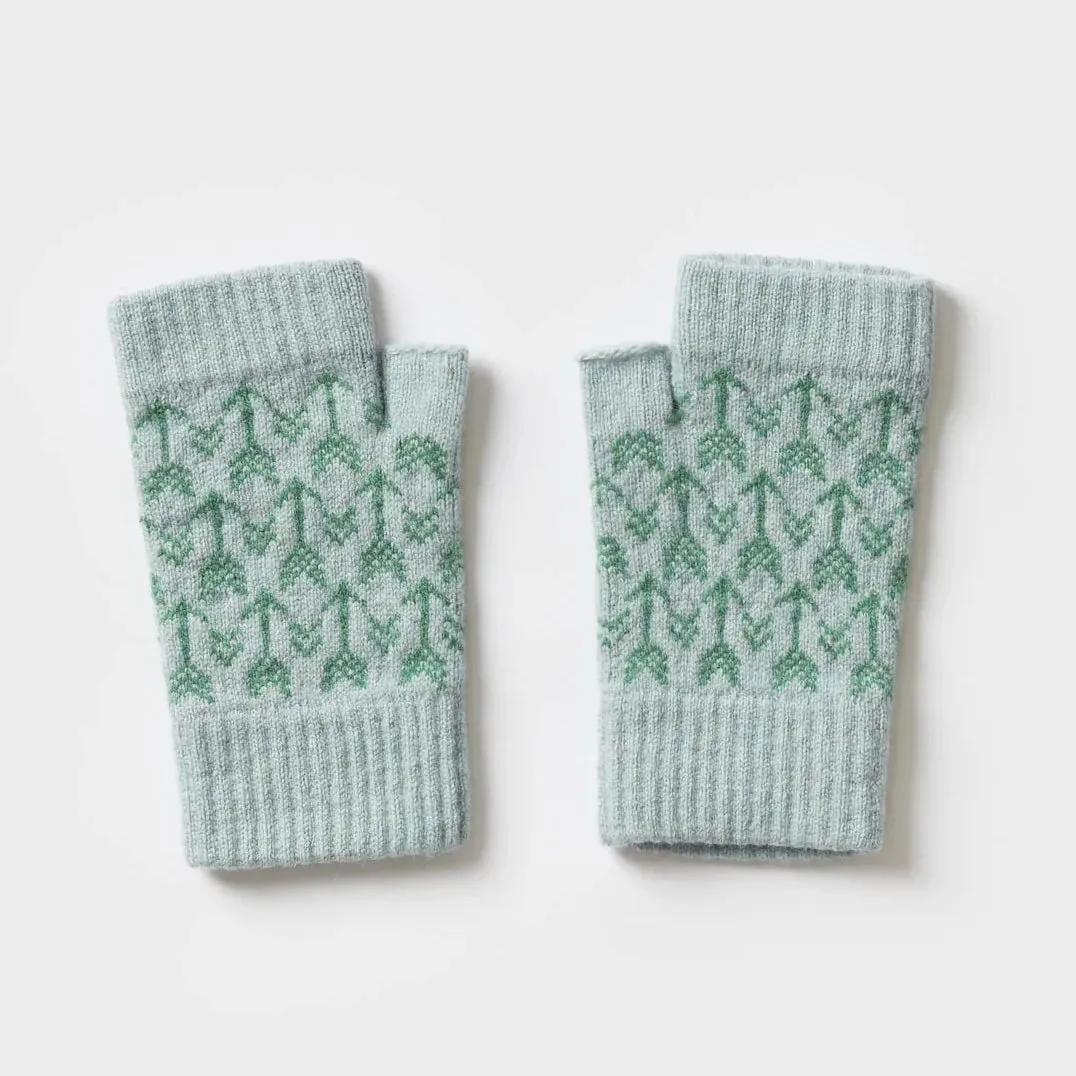 Fingerless Mitten | Arrow Pattern | Various Colourways by Hilary Grant