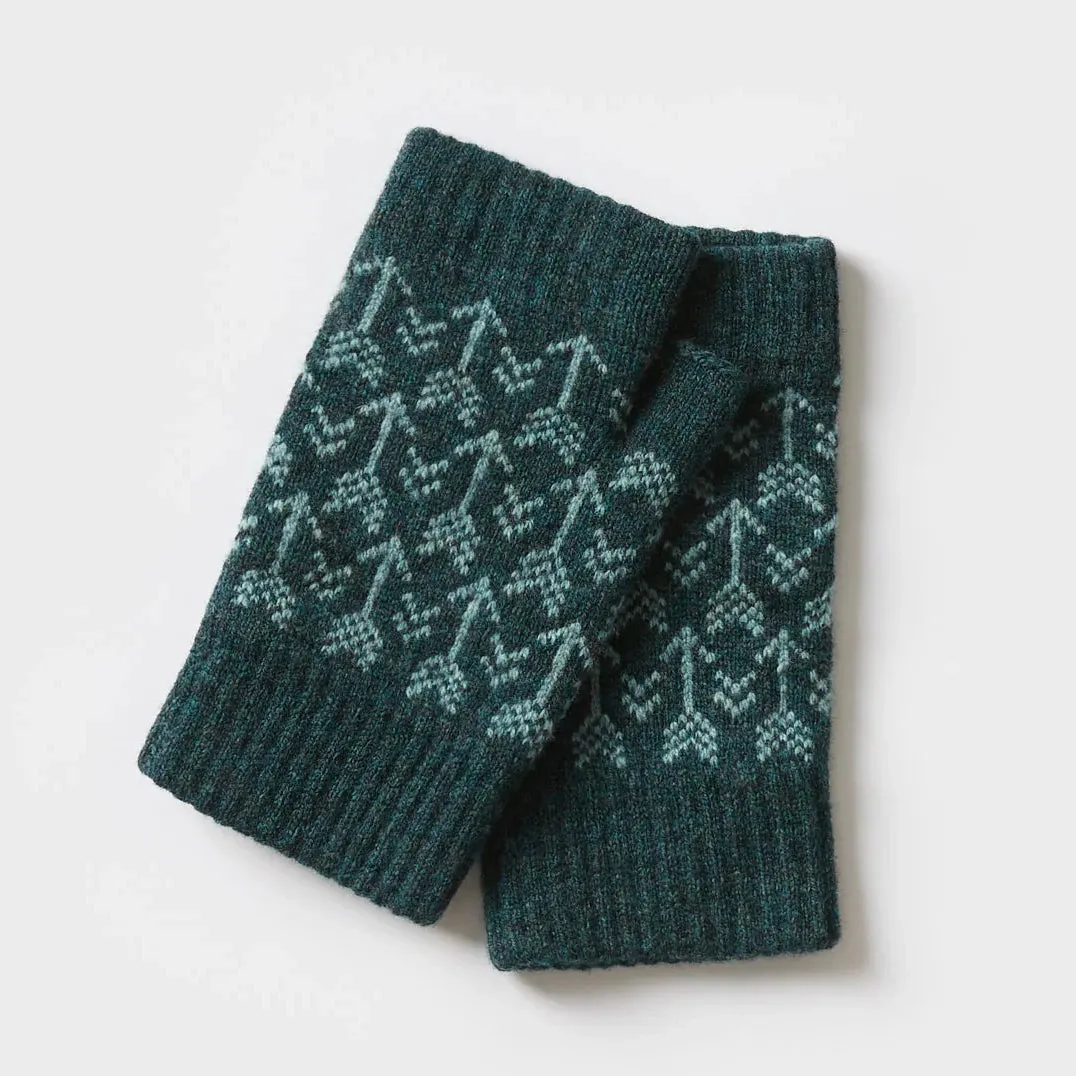 Fingerless Mitten | Arrow Pattern | Various Colourways by Hilary Grant