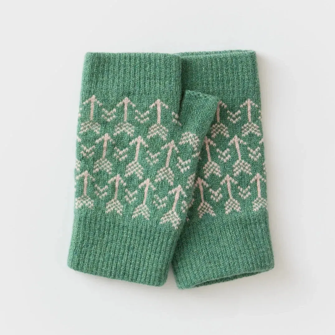 Fingerless Mitten | Arrow Pattern | Various Colourways by Hilary Grant