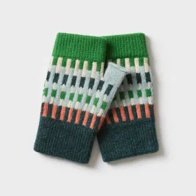 Fingerless Mitten | Harbour Pattern in Ink & Rosehip by Hilary Grant