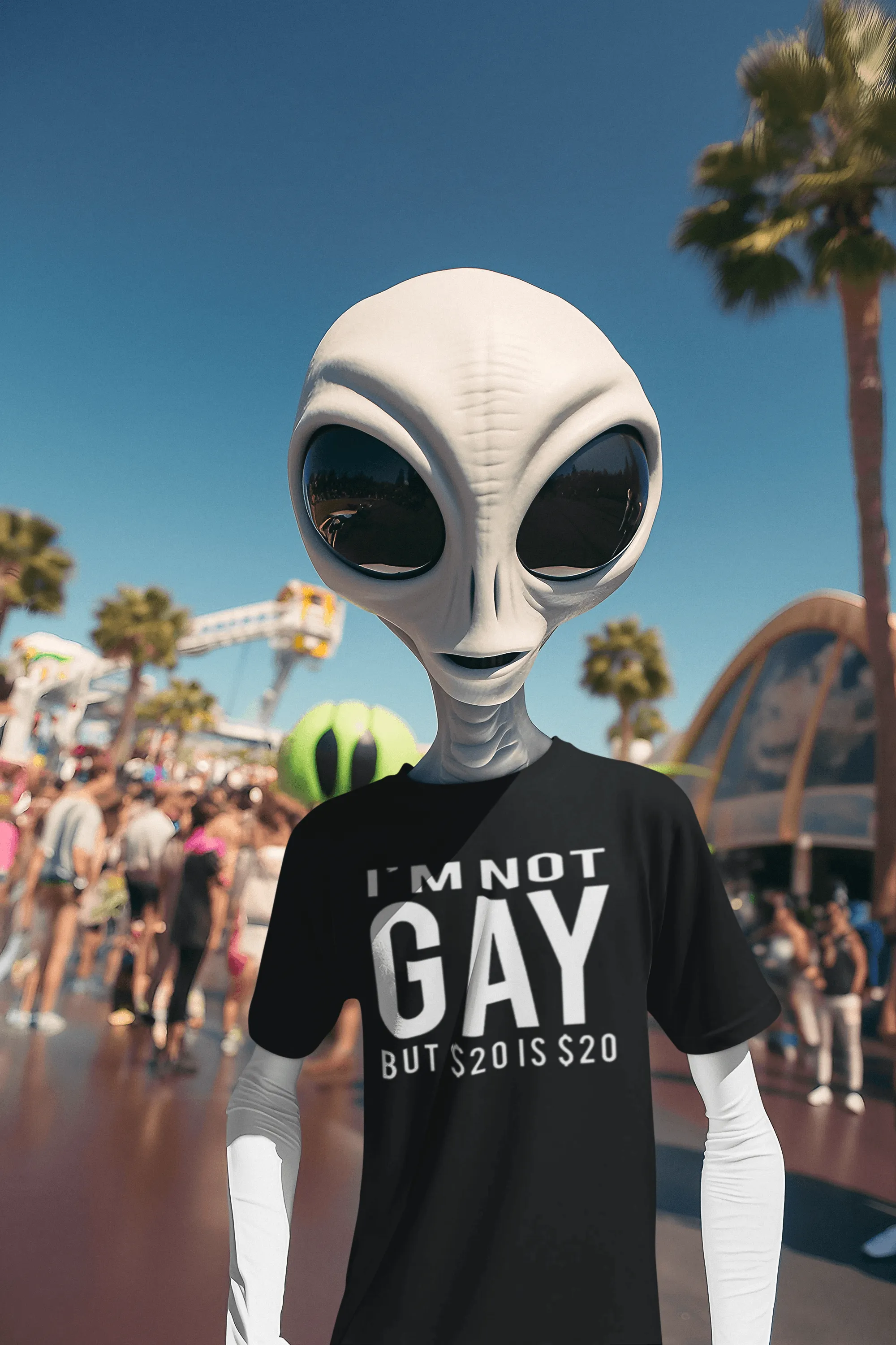 Funny T-shirt I'm Not Gay But a 20 is a 20 Top Ultra Soft Crewneck Top