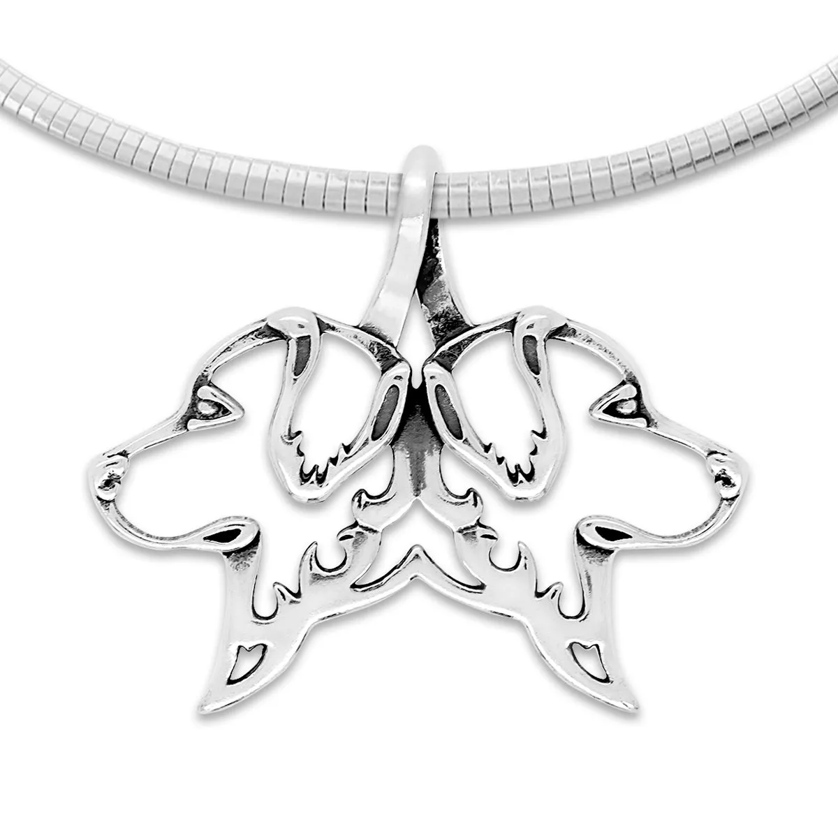 Golden Retriever Necklace Gifts in Sterling Silver