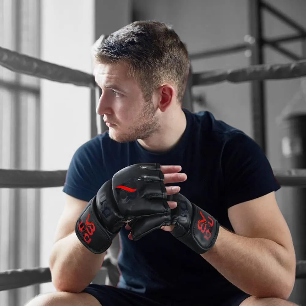 HALF FINGER MUAY THAI MMA TRAINING GLOVES – MAYA HIDE LEATHER
