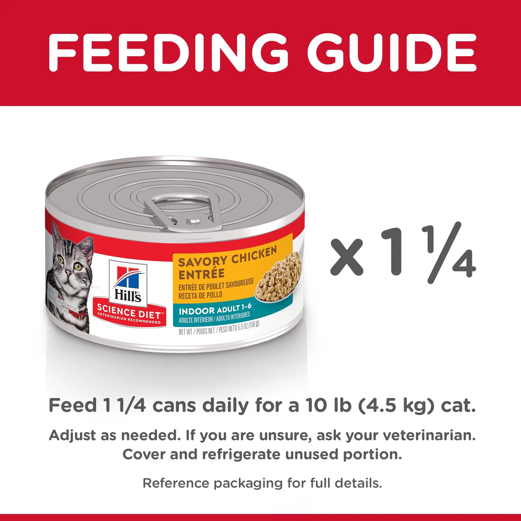 Hills Science Diet Adult Indoor Savoury Chicken Entrée Canned Cat Food 156g x 24***