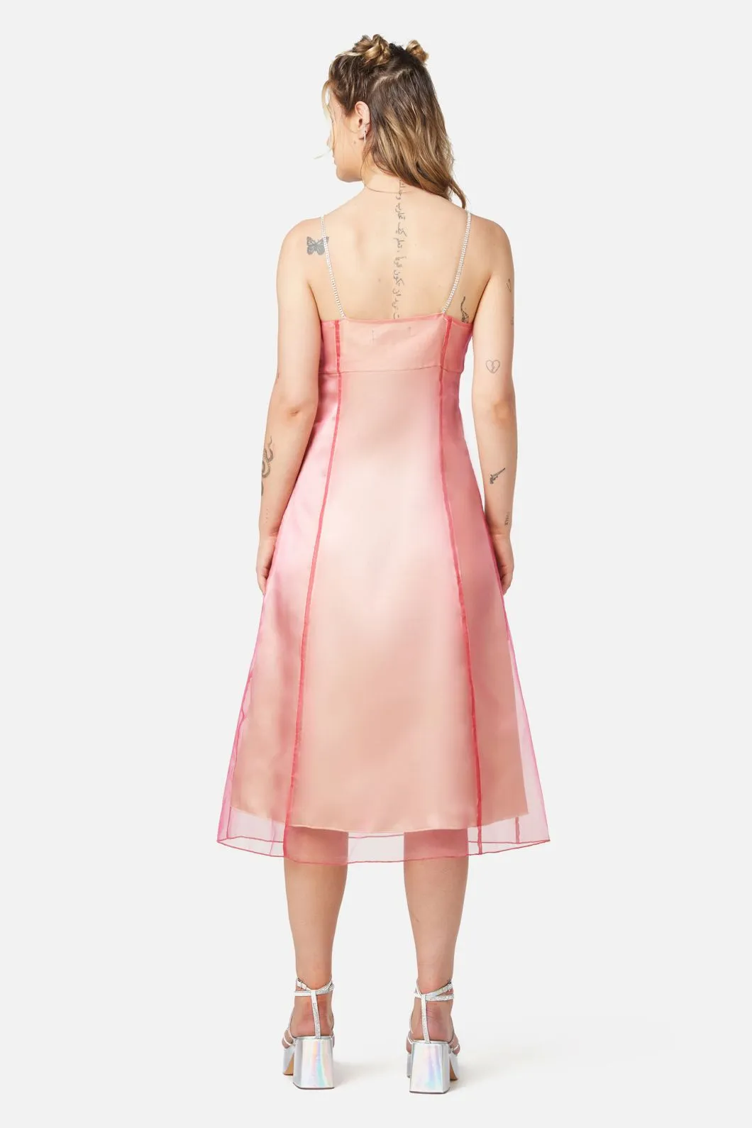 Holographic Sheer Dress