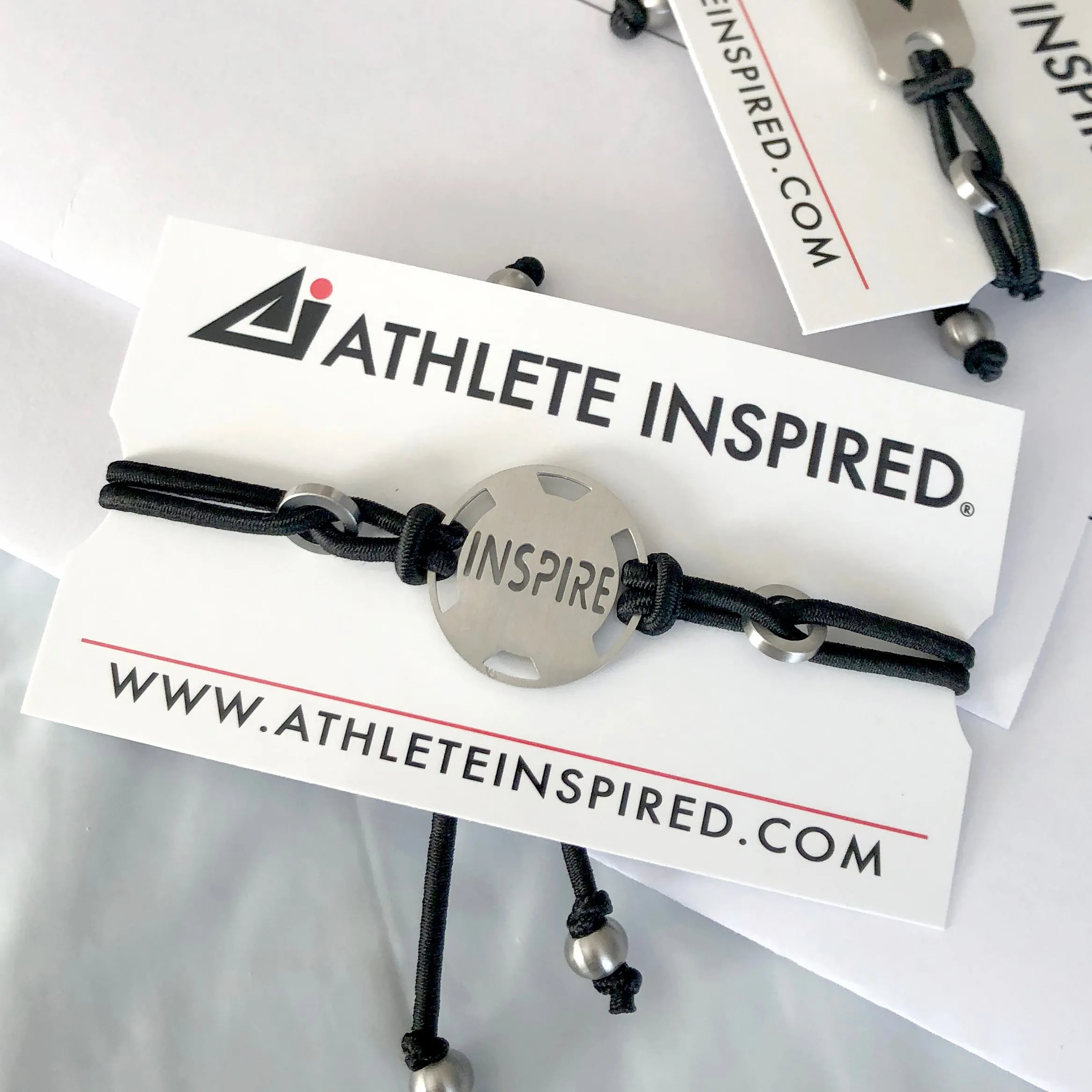 Inspirational Bracelet Adjustable Stretch - Available in Black or Pink