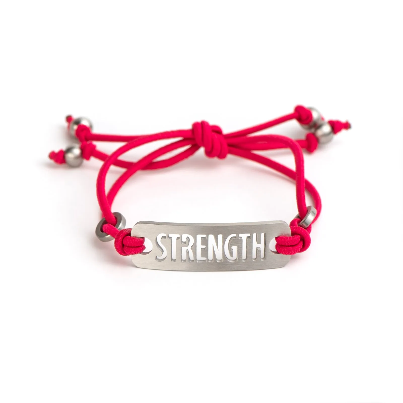 Inspirational Bracelet Adjustable Stretch - Available in Black or Pink