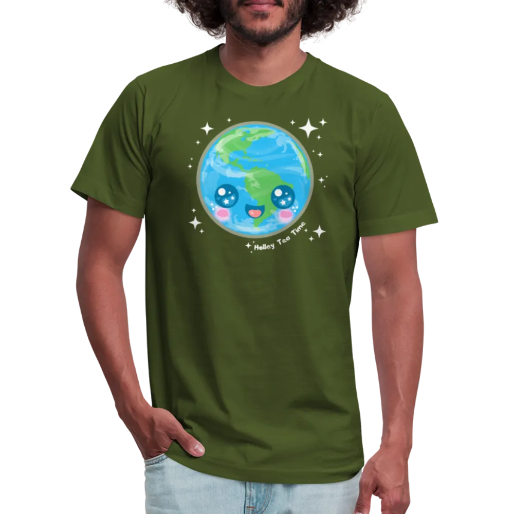 Kawaii Earth Unisex Jersey T-Shirt