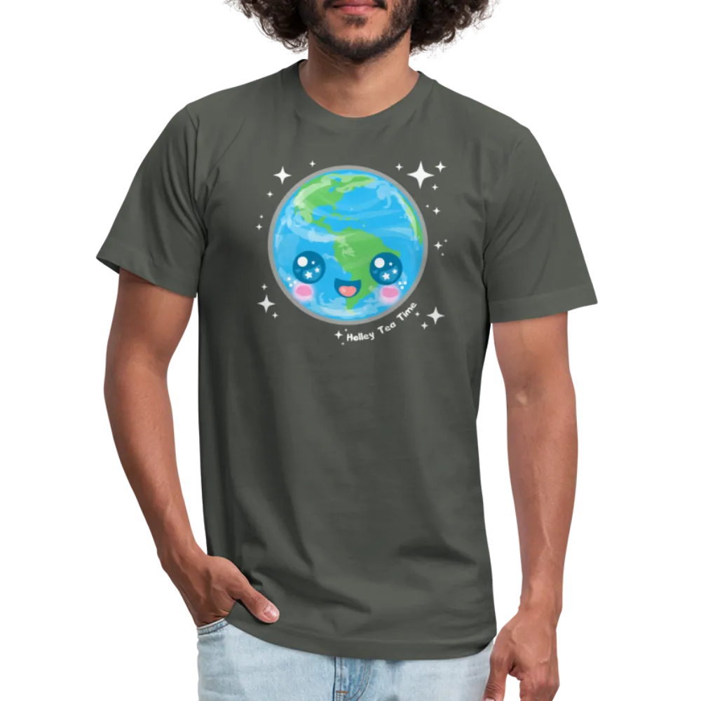 Kawaii Earth Unisex Jersey T-Shirt