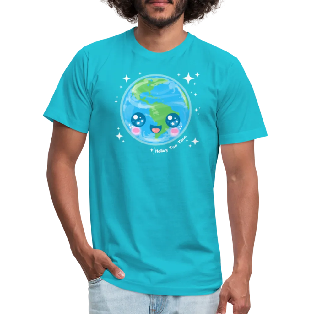 Kawaii Earth Unisex Jersey T-Shirt