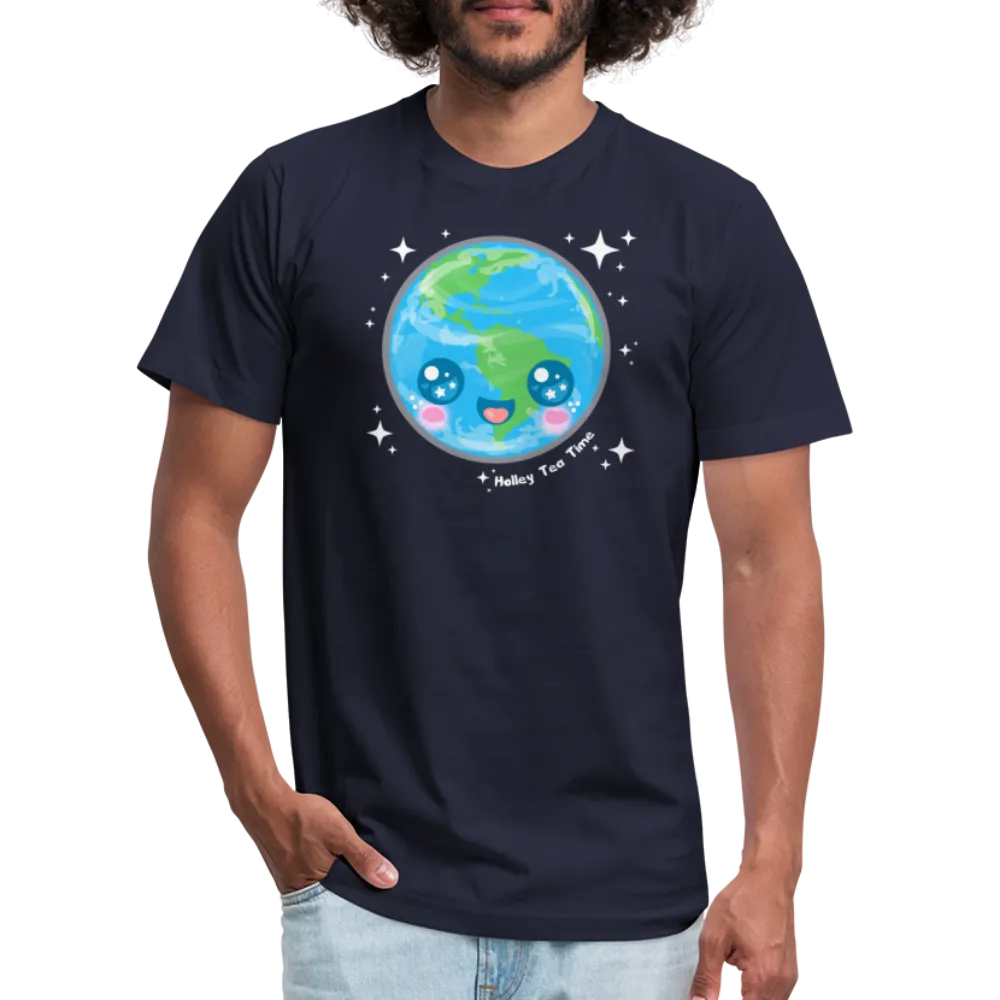 Kawaii Earth Unisex Jersey T-Shirt