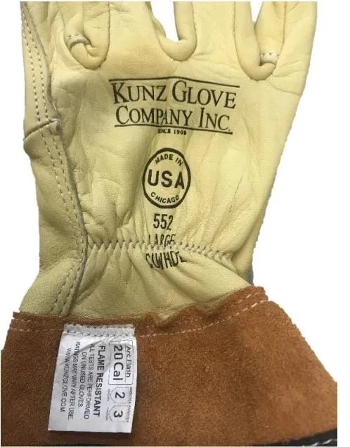 Kunz Cuff Cowhide Drivers Gauntlet Gloves - 552
