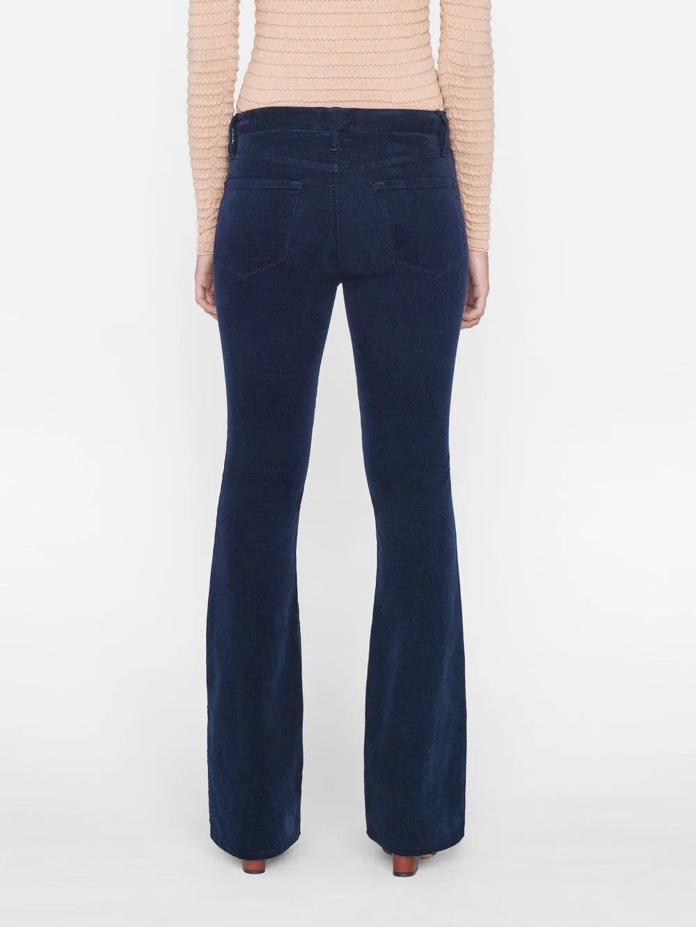 Le Mini Boot Slit Corduroy -- Navy