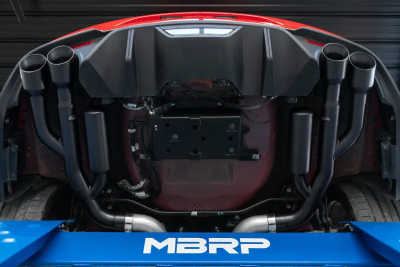 MBRP Black Series Exhaust System - Cat-Back - 3" Diameter - Steel - Black Powder Coat