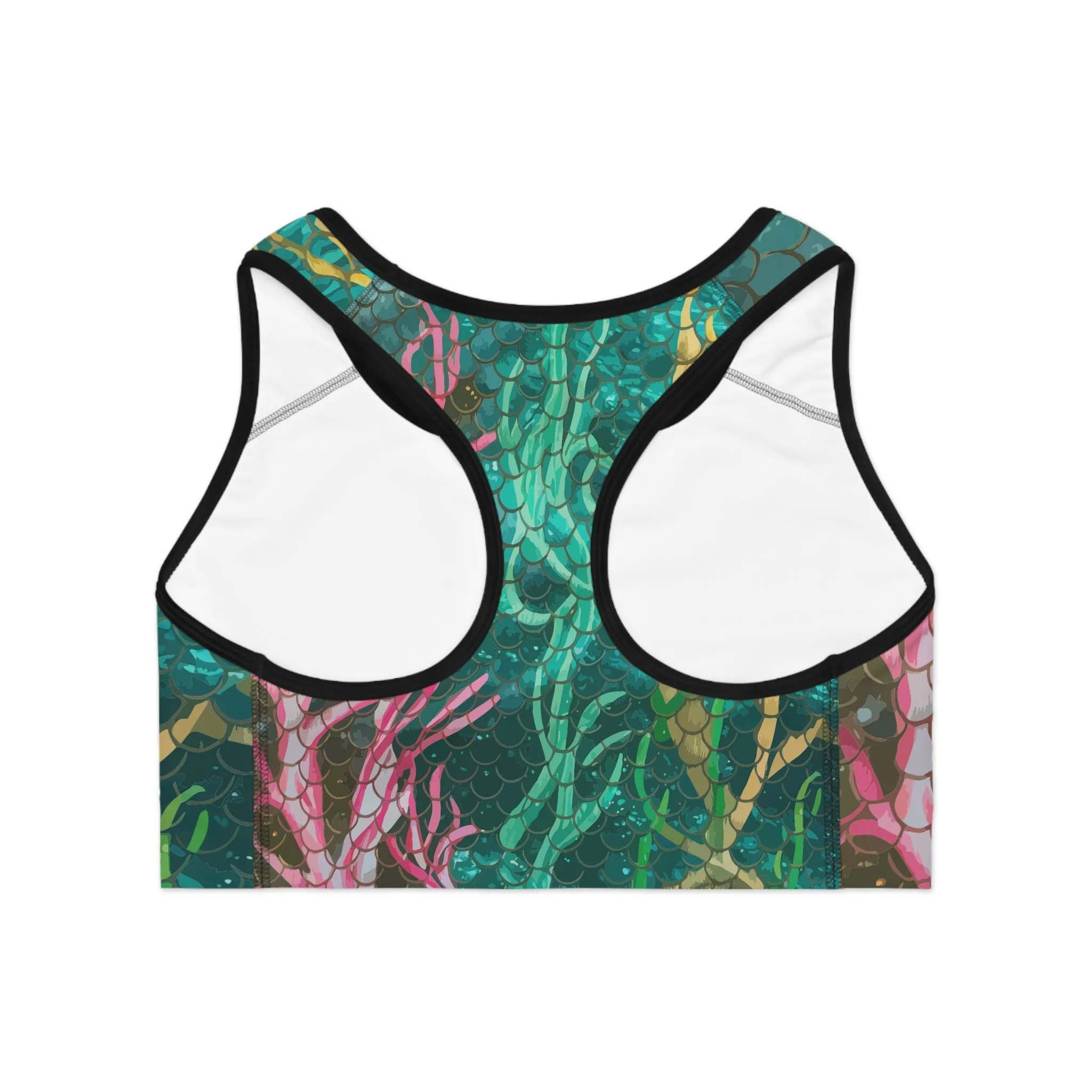 Mermaid Scales Sports Bra