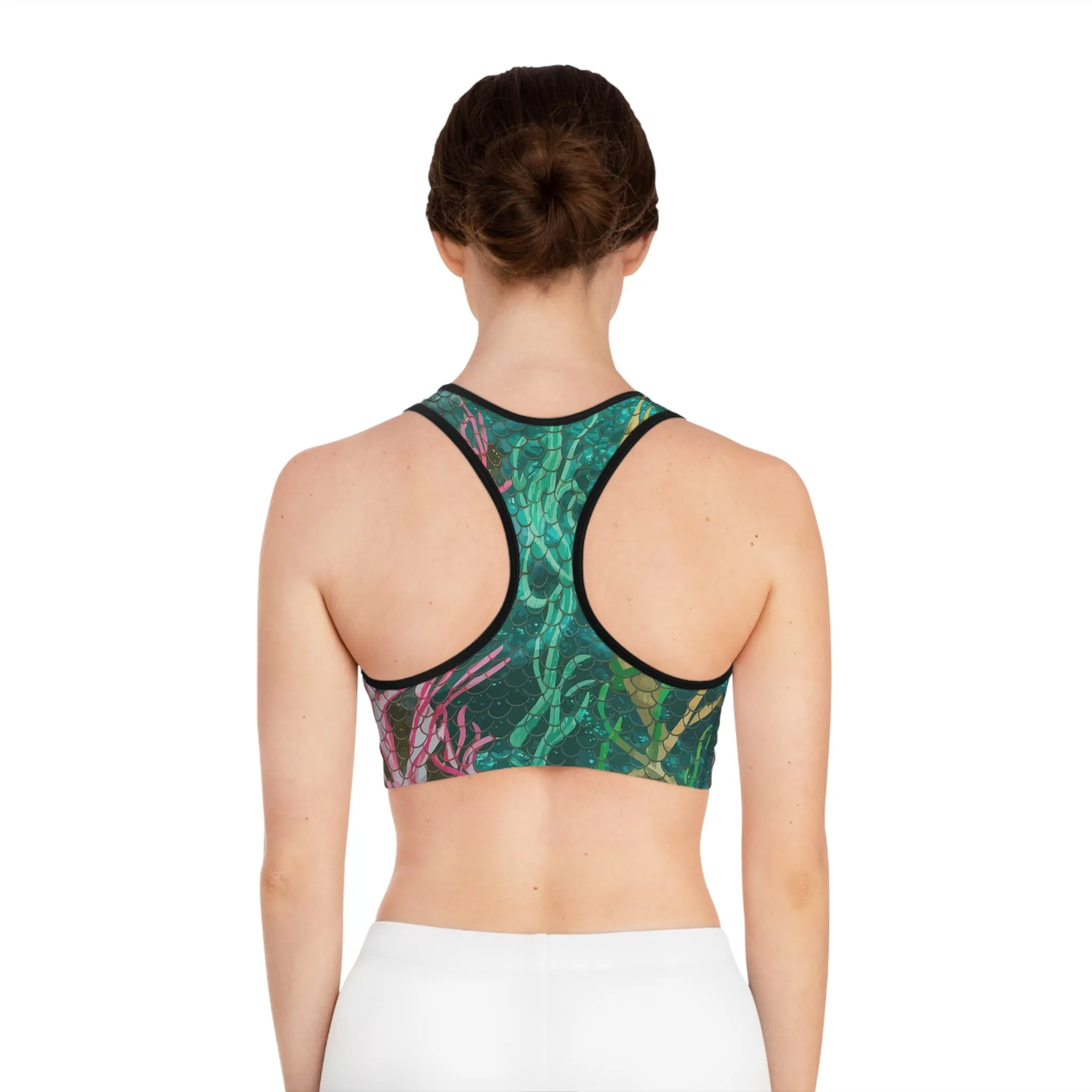 Mermaid Scales Sports Bra