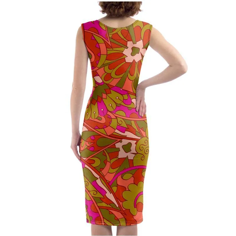 Mina Bodycon Split Leg Midi Dress