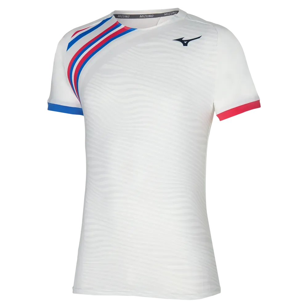 Mizuno Mens Shadow Graphic Gym T-Shirt - White