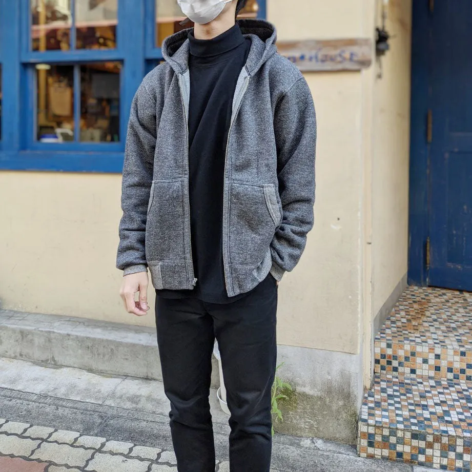 NOBLE MINE - TWIST MOCK SWEAT ZIP PARKA